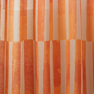 1pc Sheer Ophelia Printed Burnout Window Curtain Panel Orange - Opalhouse™ Designed With Jungalow™ 3 1pc Sheer Ophelia Printed Burnout Window Curtain Panel Orange - Opalhouse™ Designed With Jungalow™ - Image 3