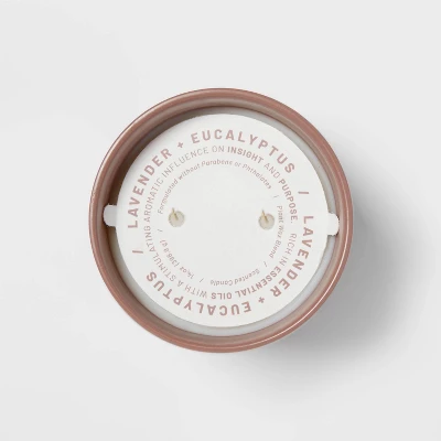 14oz Matte Ceramic Candle Lavender & Eucalyptus Lavender - Project 62™ 3 14oz Matte Ceramic Candle Lavender & Eucalyptus Lavender - Project 62™ - Image 3