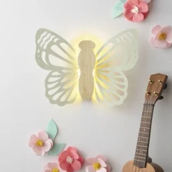 Butterfly Wood Lit Kids' Wall Decor Cream - Pillowfort™ -Decoro Shop GUEST b3cbb6e1 bc0c 4879 995b 9742aeb143db