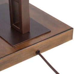 Franklin Iron Works Tahoe Rustic Industrial Downbridge Arc Floor Lamp 60" Tall Bronze Metal Faux Leather Empire Shade For Living Room Reading Bedroom -Decoro Shop GUEST b4f5fabc 247c 4e89 9cf2 e4c00f5e86da