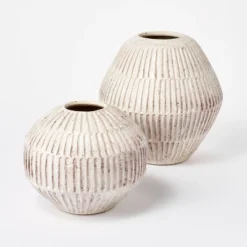 Small Carved Cream Vase - Threshold™ Designed With Studio McGee 5 Small Carved Cream Vase - Threshold™ Designed With Studio McGee -Decoro Shop GUEST bf468da8 6a4d 4db6 9500 708e4ce7b4b5