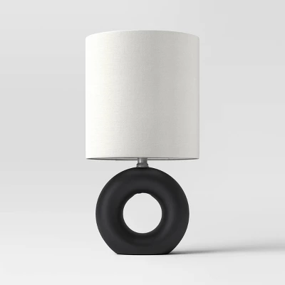 Abstract Ceramic Mini Table Lamp Black - Threshold™ 4 Abstract Ceramic Mini Table Lamp Black - Threshold™ - Image 4