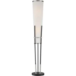 Possini Euro Design Flute Modern Torchiere Floor Lamp 64" Tall Satin Black Brushed Nickel White Linen Shade For Living Room Bedroom Office House Home 13 Possini Euro Design Flute Modern Torchiere Floor Lamp 64" Tall Satin Black Brushed Nickel White Linen Shade For Living Room Bedroom Office House Home -Decoro Shop GUEST c56dd1f3 c98f 40da 9933 1867b845c526