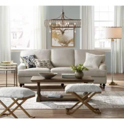 Possini Euro Design Cadence Modern Floor Lamp Standing 62" Tall Crystal Glass Column Satin Brass Linen Drum Shade For Living Room Bedroom Office House 14 Possini Euro Design Cadence Modern Floor Lamp Standing 62" Tall Crystal Glass Column Satin Brass Linen Drum Shade For Living Room Bedroom Office House -Decoro Shop GUEST c62cd808 99b9 4503 8d86 d6b999d99f7c