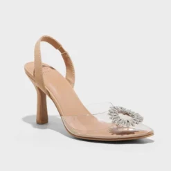 Women's Misty Slingback Heels - A New Day™ Clear -Decoro Shop GUEST c6d7a014 0253 45af 86b1 f355dd44aee0