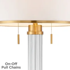 Possini Euro Design Cadence Modern Floor Lamp Standing 62" Tall Crystal Glass Column Satin Brass Linen Drum Shade For Living Room Bedroom Office House 11 Possini Euro Design Cadence Modern Floor Lamp Standing 62" Tall Crystal Glass Column Satin Brass Linen Drum Shade For Living Room Bedroom Office House -Decoro Shop GUEST ca16b7ce 07a6 4449 89e6 d12a22ac27f0