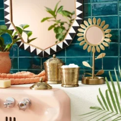 Featured Products 22 18" X 24" Wood Resin Decorative Wall Mirror Brown - Opalhouse™ Designed With Jungalow™