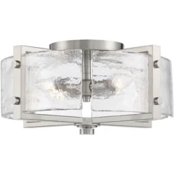 Possini Euro Design Prane Modern Industrial Ceiling Light Semi Flush Mount Fixture 17" Wide Brushed Nickel 4-Light Warped Glass For Bedroom Kitchen 10 Possini Euro Design Prane Modern Industrial Ceiling Light Semi Flush Mount Fixture 17" Wide Brushed Nickel 4-Light Warped Glass For Bedroom Kitchen -Decoro Shop GUEST d6d6f1d6 17f5 40d9 8e0f cceec1010e0d