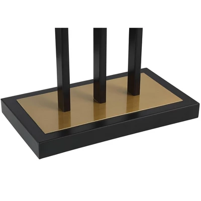 Possini Euro Design Acadia Modern Floor Lamp 71" Tall Black Warm Gold Metal 3 Light Frosted White Glass Globe Shade For Living Room Bedroom Office 4 Possini Euro Design Acadia Modern Floor Lamp 71" Tall Black Warm Gold Metal 3 Light Frosted White Glass Globe Shade For Living Room Bedroom Office - Image 4