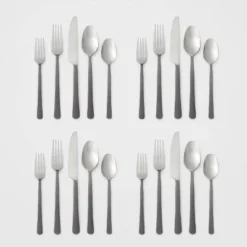 20pc Hubbardston Flatware Set Black - Threshold™ -Decoro Shop GUEST dc38d691 3449 481a bf3c c841a47ed14b