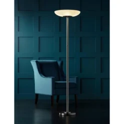 Possini Euro Design Meridian Light Blaster Modern Torchiere Floor Lamp 72" Tall Brushed Nickel LED Frosted Glass Shade For Living Room Bedroom Office 13 Possini Euro Design Meridian Light Blaster Modern Torchiere Floor Lamp 72" Tall Brushed Nickel LED Frosted Glass Shade For Living Room Bedroom Office -Decoro Shop GUEST dcaf1183 7bc5 4883 8d0a a28e61469c27
