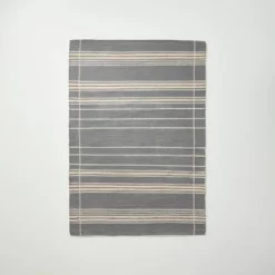 Wool Blend Variegated Stripe Area Rug Dark Gray - Hearth & Hand™ With Magnolia 12 Wool Blend Variegated Stripe Area Rug Dark Gray - Hearth & Hand™ With Magnolia -Decoro Shop GUEST dfeaf7b3 fe91 42d0 a761 a75fb13a64e0