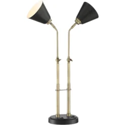 Possini Euro Design Sentry Modern Mid Century Desk Lamp 23" High Black Brass With USB Charging Port LED Adjustable Cone Shade For Bedroom Living Room 15 Possini Euro Design Sentry Modern Mid Century Desk Lamp 23" High Black Brass With USB Charging Port LED Adjustable Cone Shade For Bedroom Living Room -Decoro Shop GUEST e240447e 5fa7 45ac adb1 c441648f3303