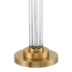 Possini Euro Design Cadence Modern Floor Lamp Standing 62" Tall Crystal Glass Column Satin Brass Linen Drum Shade For Living Room Bedroom Office House 12 Possini Euro Design Cadence Modern Floor Lamp Standing 62" Tall Crystal Glass Column Satin Brass Linen Drum Shade For Living Room Bedroom Office House -Decoro Shop GUEST e576c843 92ff 47da 8801 a1d6d6f1dbe0