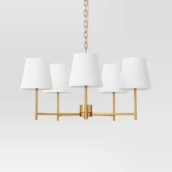 5 Arm Shaded Chandelier - Threshold™ 10 5 Arm Shaded Chandelier - Threshold™ -Decoro Shop GUEST e5927df8 27d0 4939 bb95 f495fe88f184