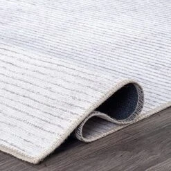 World Rug Gallery Contemporary Distressed Stripe Machine Washable Area Rug -Decoro Shop GUEST e627031b 19a8 4463 a629 804ff3e15554