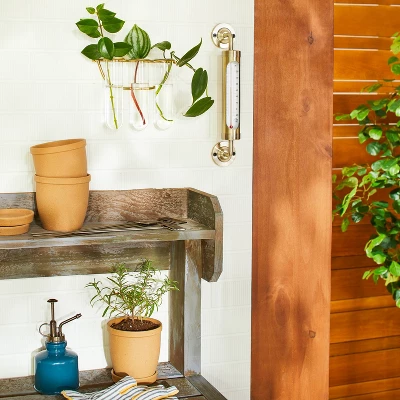 Brass Outdoor Weather Thermometer - Hearth & Hand™ With Magnolia -Decoro Shop GUEST e6d66feb bf24 469a b9d7 5a2c029b1c0e