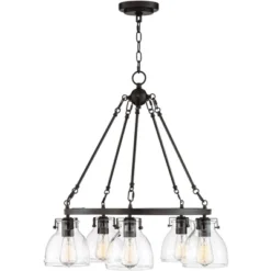 Possini Euro Design Bellis Bronze Wagon Wheel Pendant Chandelier 25" Wide Modern Clear Glass 5-Light Fixture For Dining Room House Kitchen Island Home 12 Possini Euro Design Bellis Bronze Wagon Wheel Pendant Chandelier 25" Wide Modern Clear Glass 5-Light Fixture For Dining Room House Kitchen Island Home -Decoro Shop GUEST e7bbb215 b714 48ed 95f2 82d1e0902641