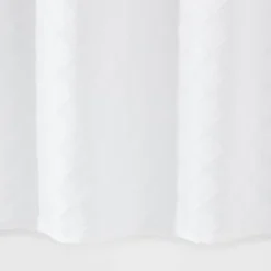 Dyed Clipped Diamond Shower Curtain White - Threshold™ -Decoro Shop GUEST e9083fa3 4dae 4049 a274 c3e218597b3c