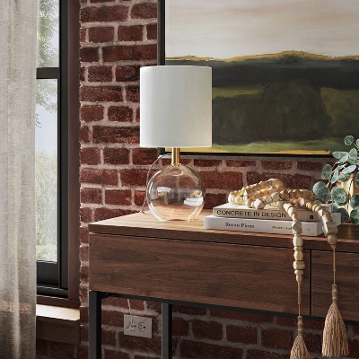 Glass Sphere Mini Table Lamp Clear - Threshold™ 1 Glass Sphere Mini Table Lamp Clear - Threshold™