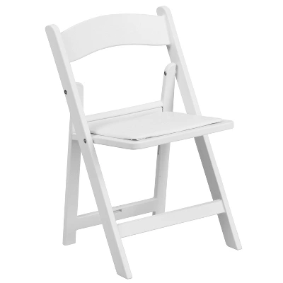 Flash Furniture 10 Pack Kids White Resin Folding Event Party Chair With Vinyl Padded Seat 10 Flash Furniture 10 Pack Kids White Resin Folding Event Party Chair With Vinyl Padded Seat - Image 10