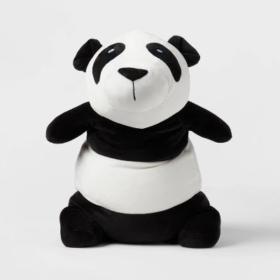 Panda Weighted Plush Kids' Throw Pillow White/Blush - Pillowfort™ 3 Panda Weighted Plush Kids' Throw Pillow White/Blush - Pillowfort™ - Image 3