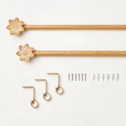 Flower Faux Wood Curtain Rod Natural Wood - Opalhouse™ Designed With Jungalow™ 6 Flower Faux Wood Curtain Rod Natural Wood - Opalhouse™ Designed With Jungalow™ -Decoro Shop GUEST f708ce89 3ca5 424d 80e2 a01cb7dd58aa