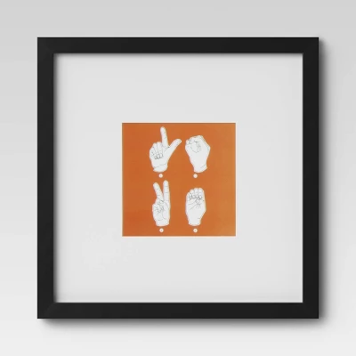 Set Of 9 Gallery Frame Set 10" X 10" Matted To 5" X 5" Black - Room Essentials™ 9 Set Of 9 Gallery Frame Set 10" X 10" Matted To 5" X 5" Black - Room Essentials™ - Image 9