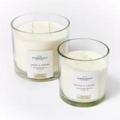 Clear Glass Santal & Ginger Candle White - Threshold™ Designed With Studio McGee 9 Clear Glass Santal & Ginger Candle White - Threshold™ Designed With Studio McGee -Decoro Shop GUEST f8468f42 e11b 4265 be90 0b4528f7c8a3