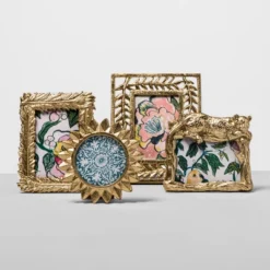 4" X 4" Cast Sunburst Frame Gold - Opalhouse™ -Decoro Shop GUEST fd37b239 5c24 4dd7 9ffd e03c865a7260