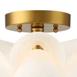 Possini Euro Design Modern Ceiling Light Semi Flush Mount Fixture White Flower Gold Metal 15 3/4" Wide Living Room Bedroom Kitchen 8 Possini Euro Design Modern Ceiling Light Semi Flush Mount Fixture White Flower Gold Metal 15 3/4" Wide Living Room Bedroom Kitchen -Decoro Shop GUEST fef6218a 716d 4463 96b6 83ff662f8639